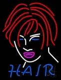 Hair Girl Logo LED Neon Sign