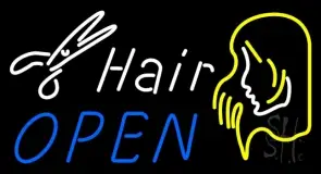 Hair Open LED Neon Sign