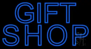 Blue Gift Shop LED Neon Sign