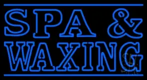 Blue Spa And Waxing LED Neon Sign