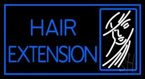 Blue Hair Extension LED Neon Sign