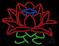Lotus Flower Logo LED Neon Sign