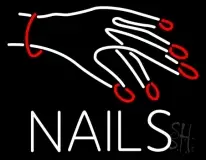 Nails With Hand Logo LED Neon Sign