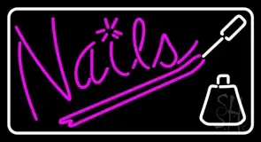 Pink Nails With Nail Polish LED Neon Sign