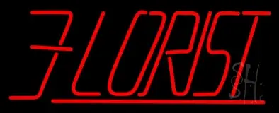 Red Florist LED Neon Sign