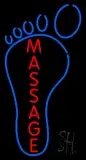 Foot With Double Stroke Massage LED Neon Sign