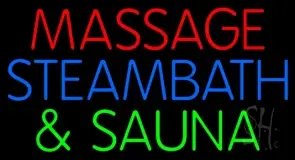 Massage Steam Bath And Sauna LED Neon Sign
