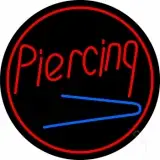 Round Piercing LED Neon Sign