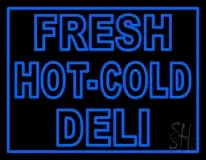 Blue Fresh Hot Cold Deli LED Neon Sign