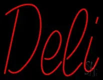 Cursive Red Deli LED Neon Sign