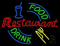 Food And Drink Restaurant Logo LED Neon Sign