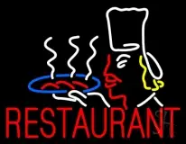 Restaurant Chef Logo LED Neon Sign