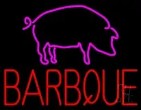 Barbque Pig Logo LED Neon Sign