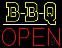 Double Stroke BBQ Open LED Neon Sign