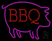 Pink Pig Red BBQ LED Neon Sign
