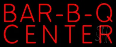 Red Bar B Q Center LED Neon Sign