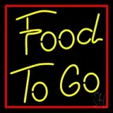 Yellow Food To Go LED Neon Sign