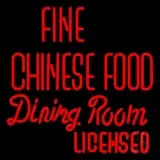 Fine Chinese Food Dining Room Licensed LED Neon Sign