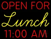 Open For Lunch LED Neon Sign