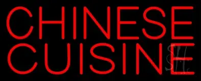Red Chinese Cuisine LED Neon Sign