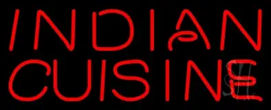 Red Stylish Indian Cuisine LED Neon Sign