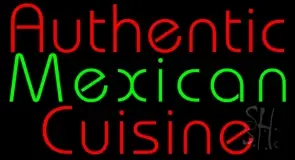 Authentic Mexican Cuisine LED Neon Sign