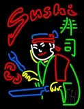 Double Stroke Red Sushi Chef Logo LED Neon Sign
