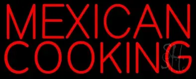 Red Mexican Cooking LED Neon Sign