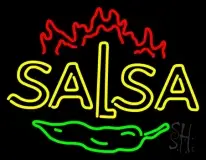 Double Stroke Salsa LED Neon Sign