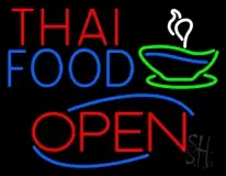 Thai Food Bowl Open LED Neon Sign