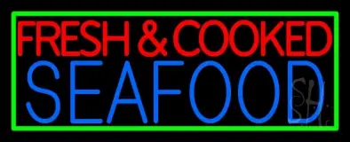 Fresh And Cooked Seafood LED Neon Sign