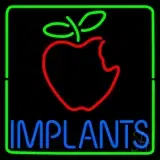 Implants With Apple Logo LED Neon Sign