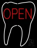 Tooth Logo Open LED Neon Sign