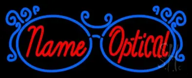 Custom Optical With Glasses Logo LED Neon Sign