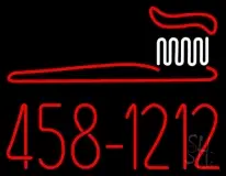Dentist Brush Logo With Phone Number LED Neon Sign