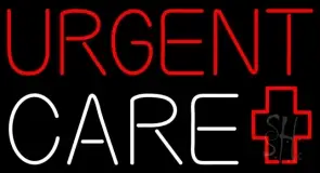 Red Urgent Care Plus Logo LED Neon Sign