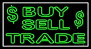 Buy Sell Trade With Dollar Logo LED Neon Sign