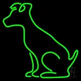 Green Dog LED Neon Sign