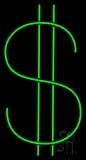 Double Line Dollar Logo LED Neon Sign