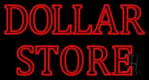 Double Stroke Dollar Store LED Neon Sign