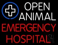 Open Animal Emergency Hospital LED Neon Sign