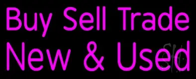 Pink Buy Sell Trade New And Used LED Neon Sign