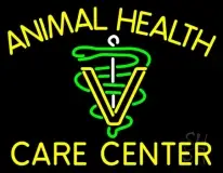 Yellow Animal Health Care Center LED Neon Sign