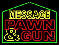 Custom Pawn And Gun LED Neon Sign