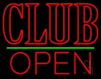 Block Club Open LED Neon Sign