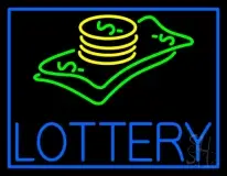 Blue Lottery Logo LED Neon Sign