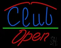 Club Script Open LED Neon Sign