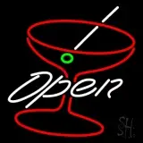 Cocktail Glass Open LED Neon Sign