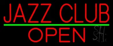 Red Jazz Club Open LED Neon Sign