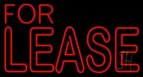 For Lease LED Neon Sign